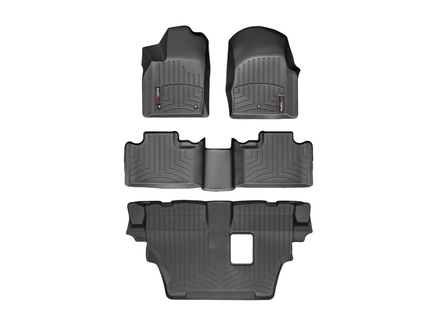 Weathertech - 44324-1-2-3 - Front Rear and Third Row - Floor Mat Set