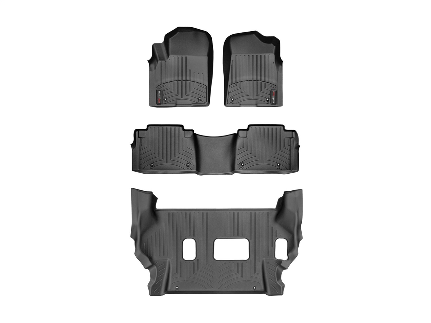 Weathertech - 44336-1-2-449562 - Front Rear and Third Row - Floor Mat Set