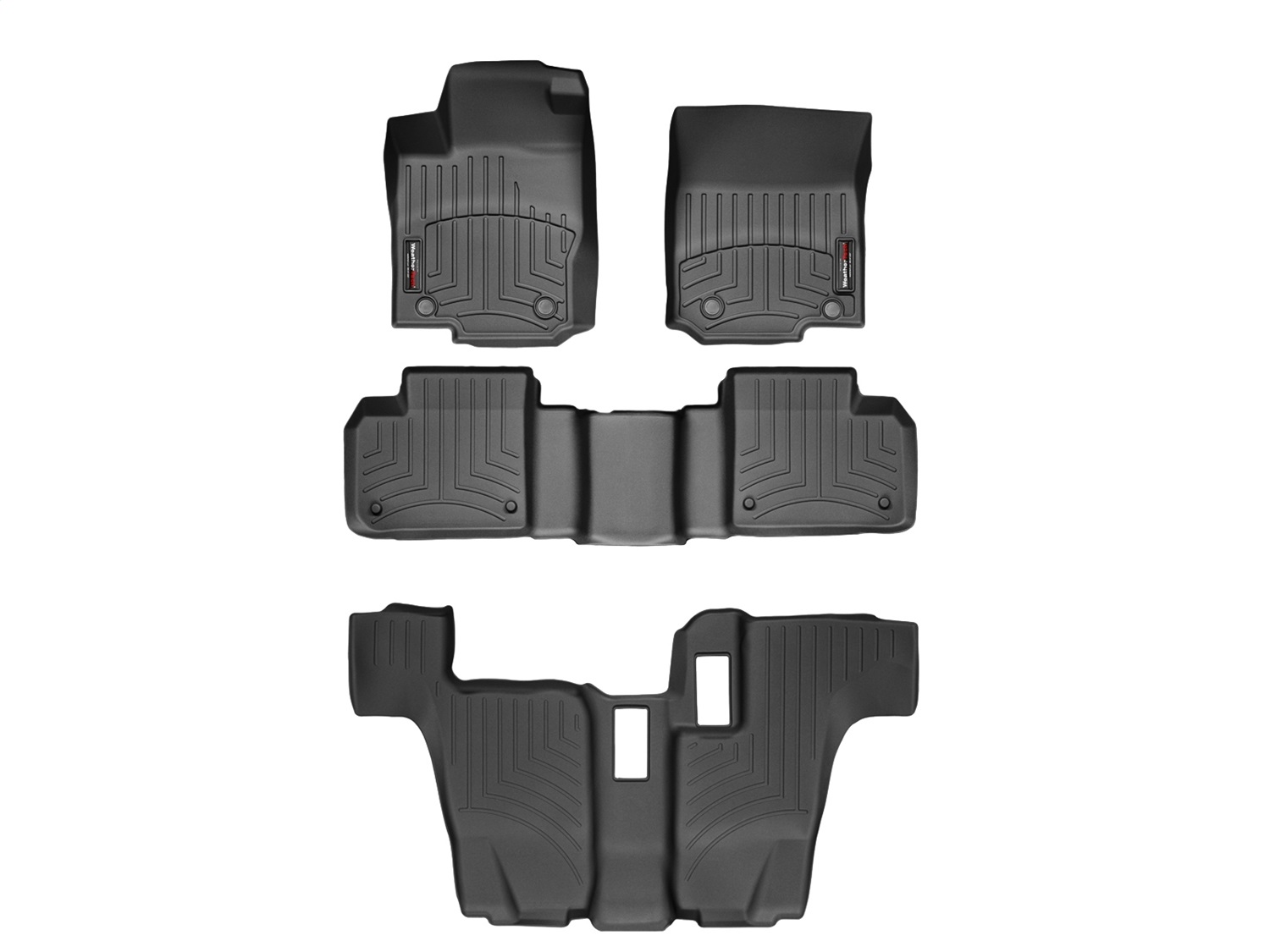 Weathertech - 44401-1-2-3 - Front Rear and Third Row - Floor Mat Set