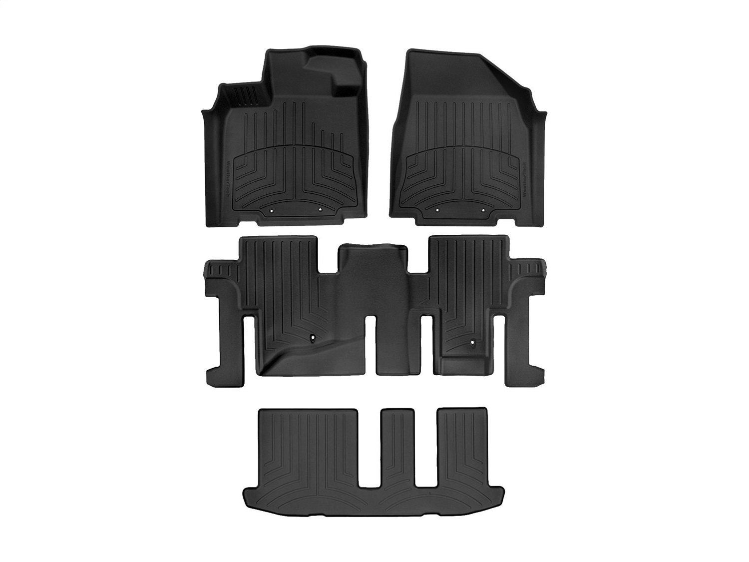 Weathertech - 44445-1-2-3IM - Front Rear and Third Row - Floor Mat Set