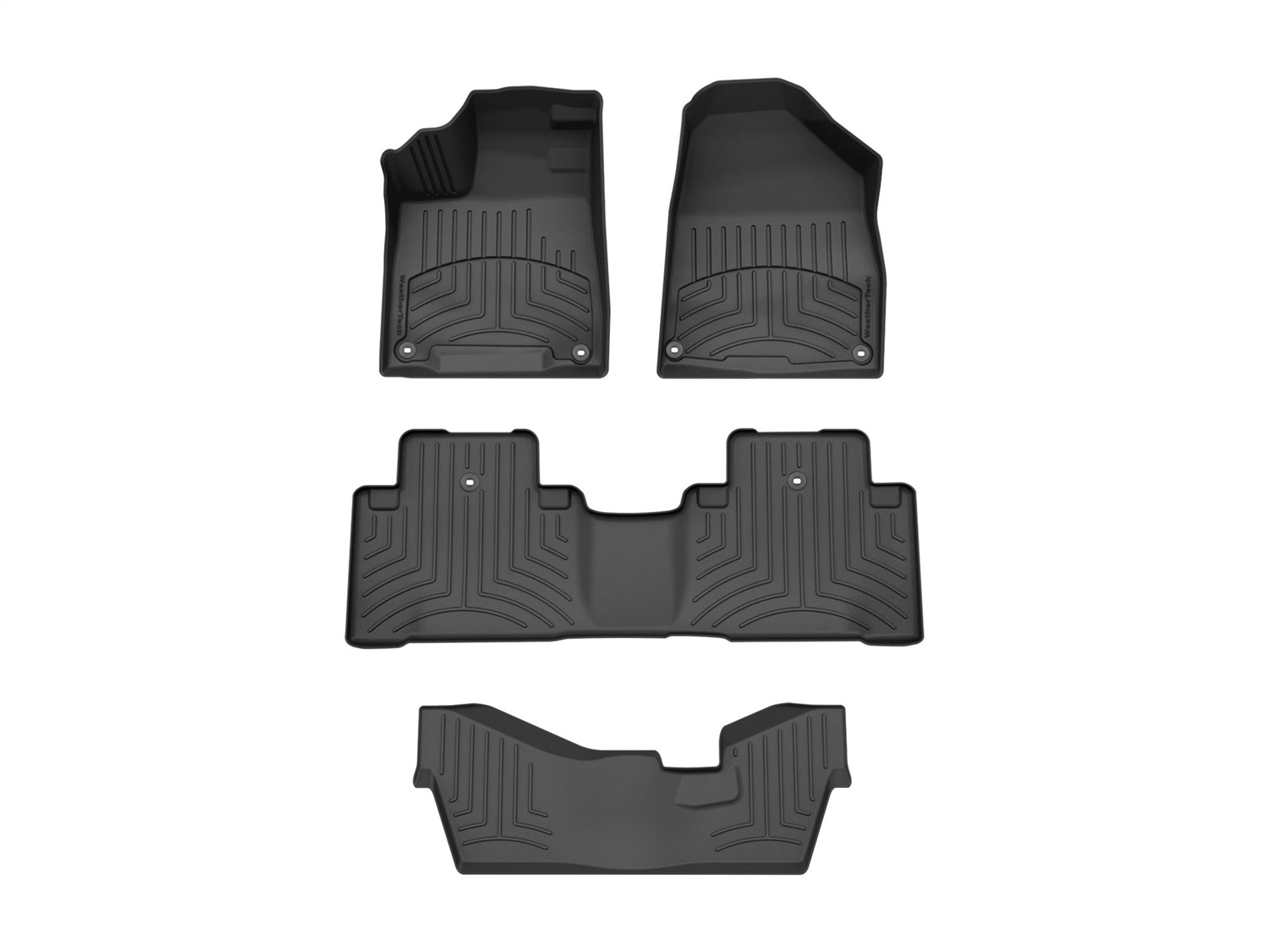 Weathertech - 44576-1-2-3IM - Front Rear and Third Row - Floor Mat Set