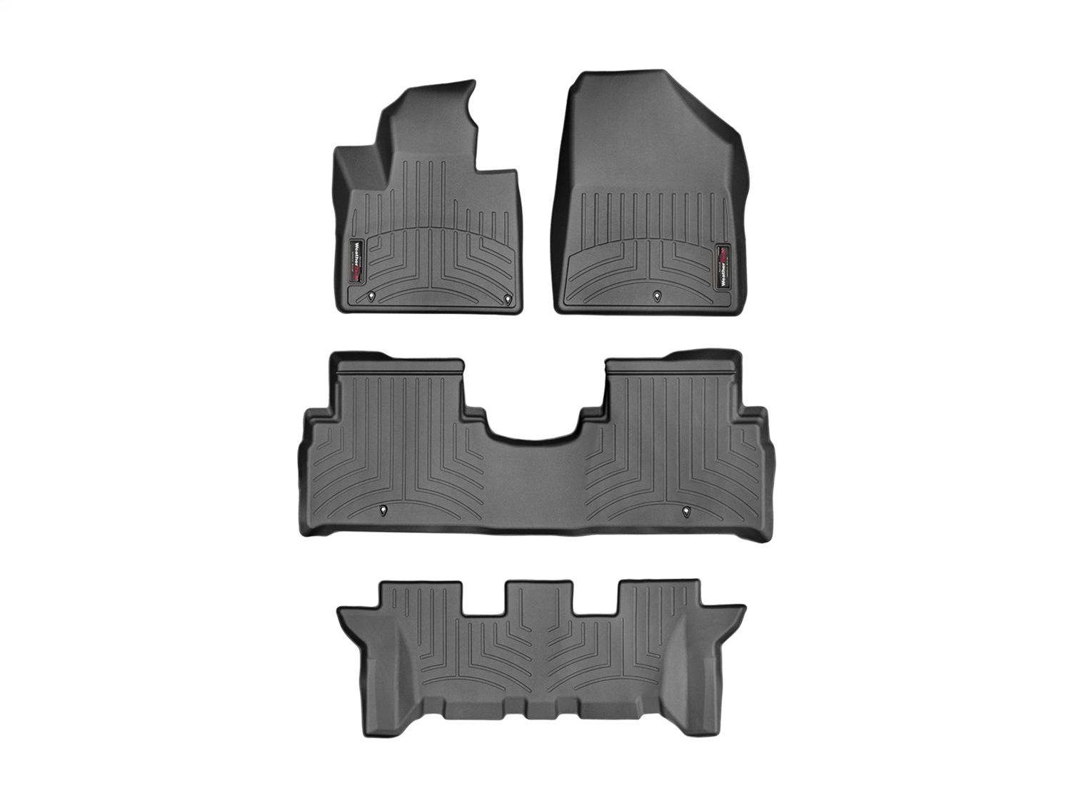Weathertech - 44770-1-2-3 - Front Rear and Third Row - Floor Mat Set