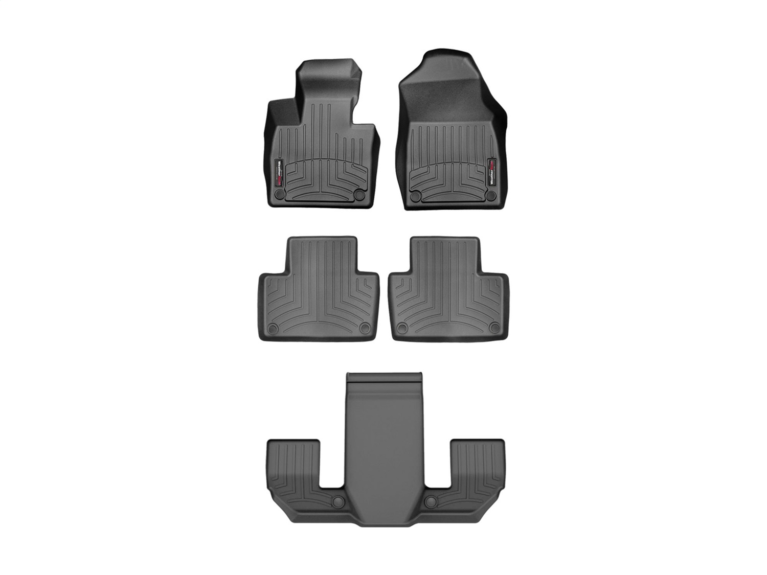 Weathertech - 44828-1-4-6 - Front Rear and Third Row - Floor Mat Set
