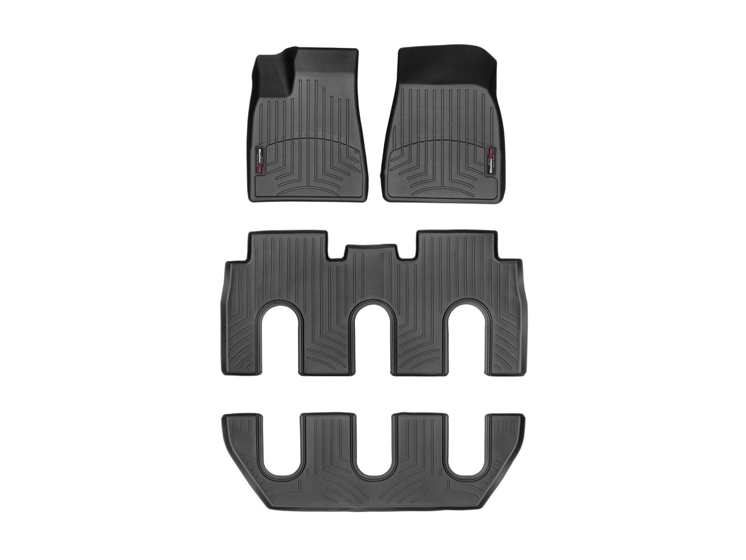 Weathertech - 44869-1-2-5 - Front Rear and Third Row - Floor Mat Set