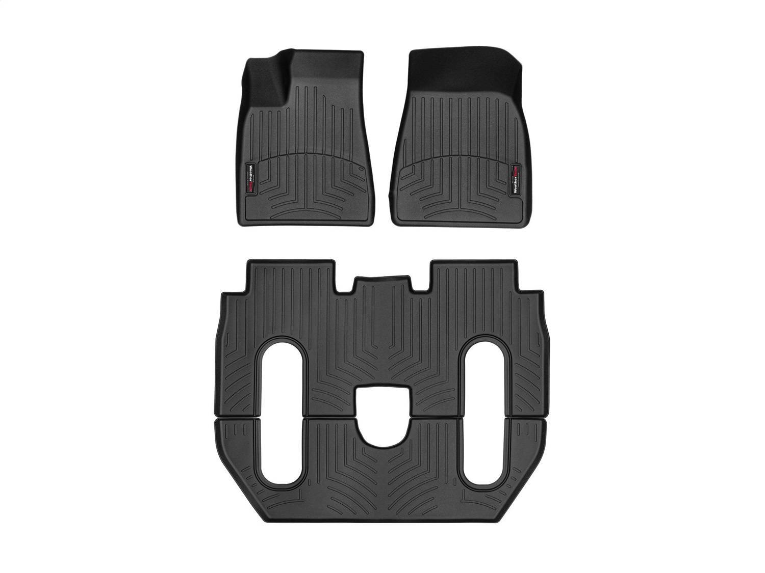Weathertech - 44869-1-8 - Front Rear and Third Row - Floor Mat Set
