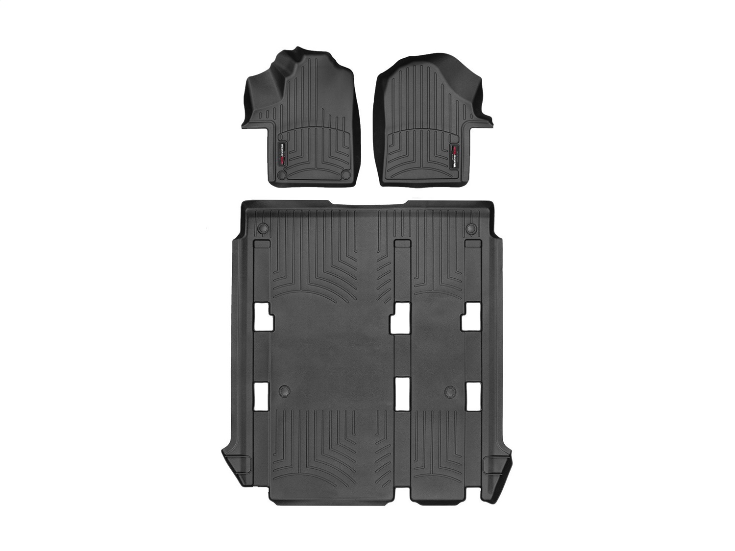 Weathertech - 44873-1-2 - Front Rear and Third Row - Floor Mat Set