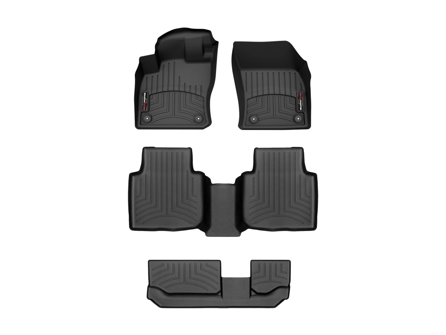 Weathertech - 44989-1-3-4 - Front Rear and Third Row - Floor Mat Set