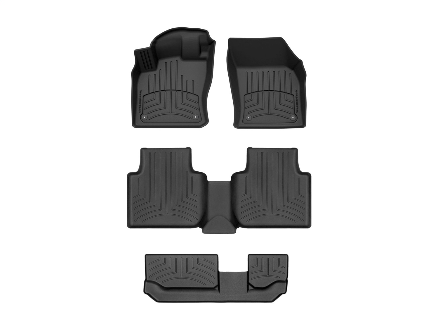 Weathertech - 44989-1-3-4IM - Front Rear and Third Row - Floor Mat Set