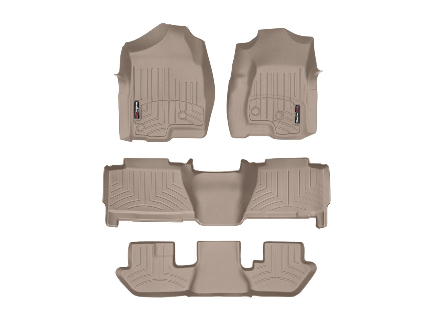 Weathertech - 450031-45061-2-3 - Front Rear and Third Row - Floor Mat Set