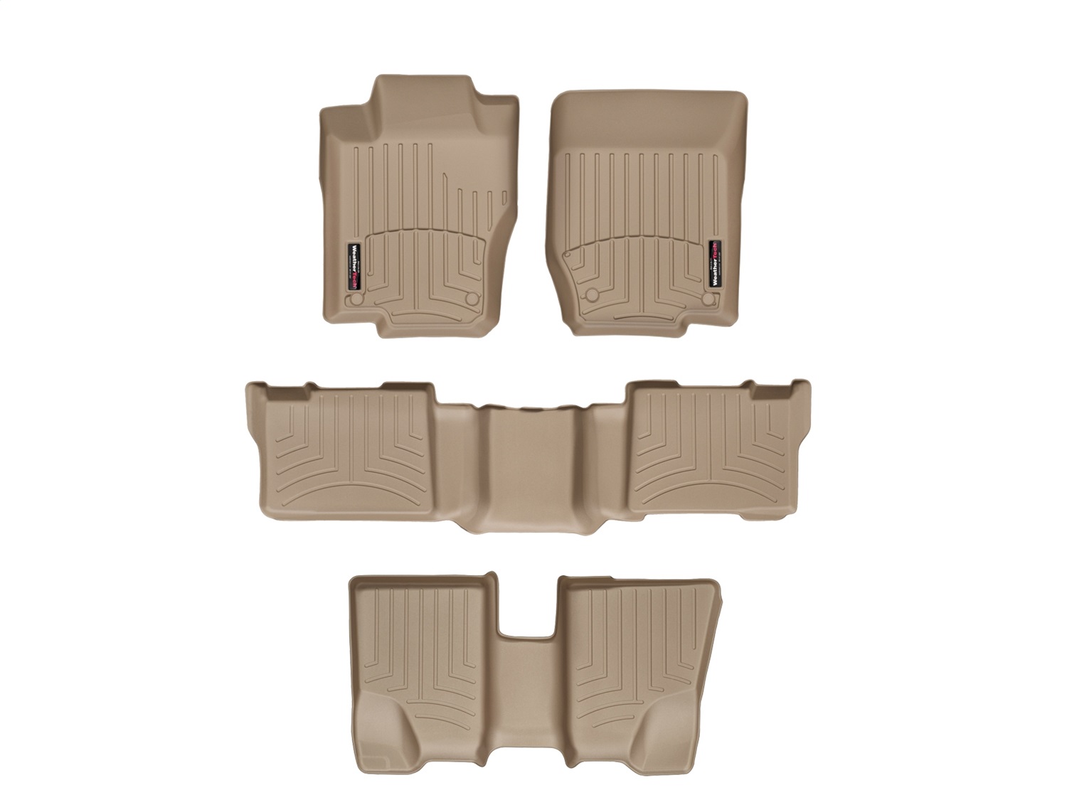 Weathertech - 45016-1-2-3 - Front Rear and Third Row - Floor Mat Set