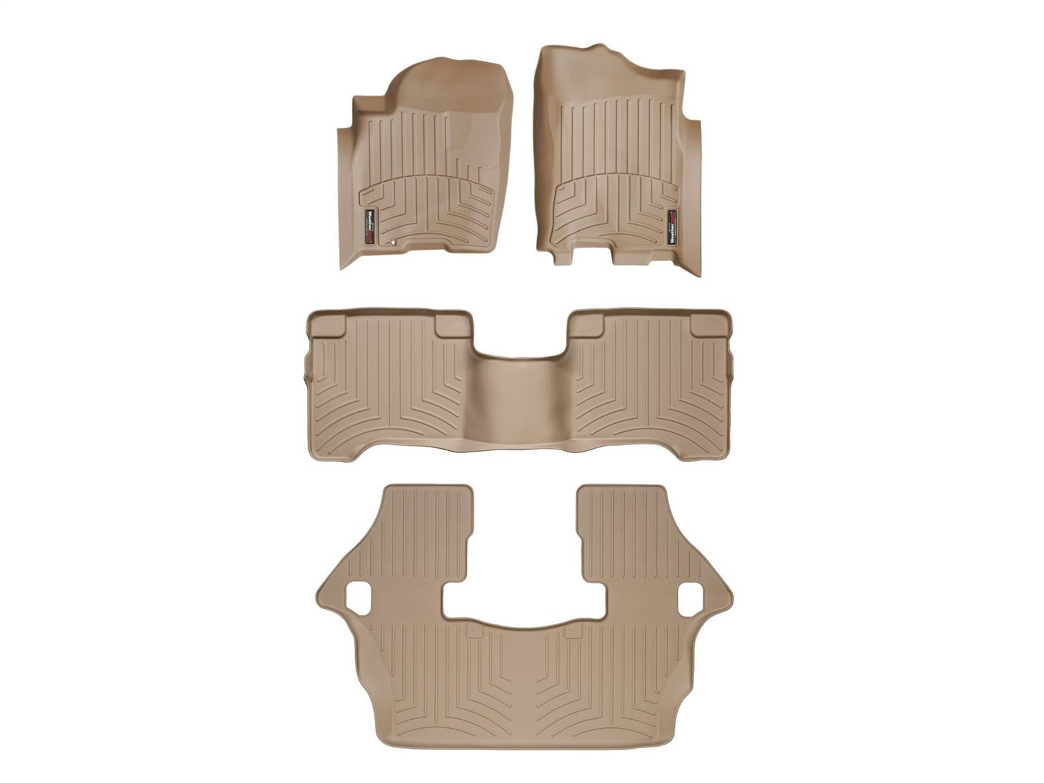 Weathertech - 45019-1-4-3 - Front Rear and Third Row - Floor Mat Set