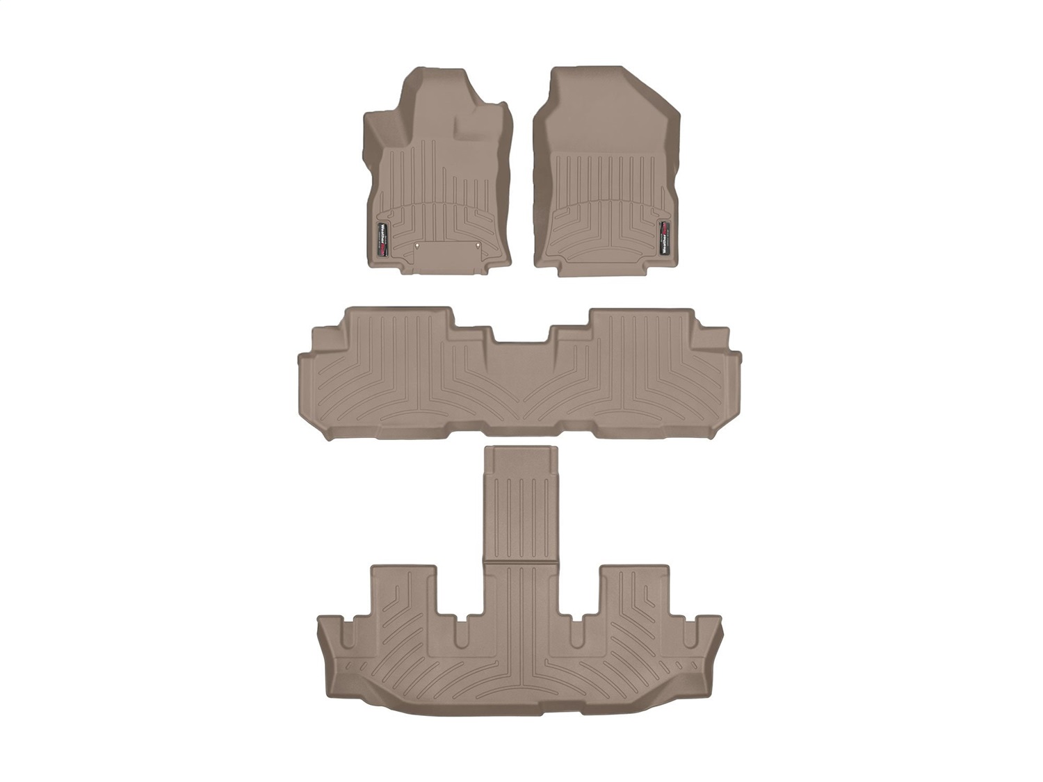 Weathertech - 451475-1-4-3 - Front Rear and Third Row - Floor Mat Set