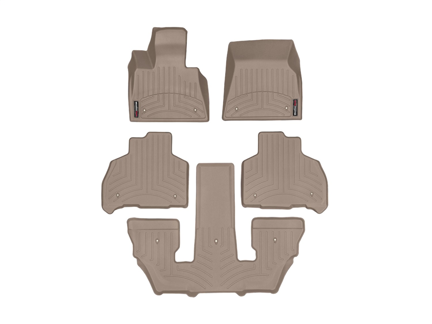 Weathertech - 451507-1-5-6 - Front Rear and Third Row - Floor Mat Set