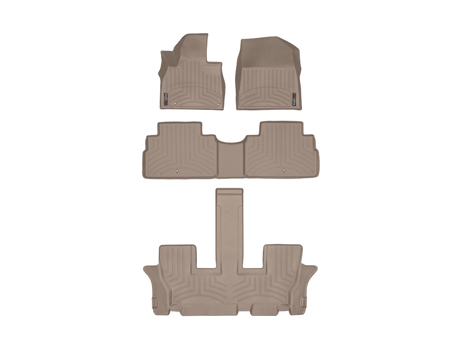 Weathertech - 451532-1-2-3 - Front Rear and Third Row - Floor Mat Set