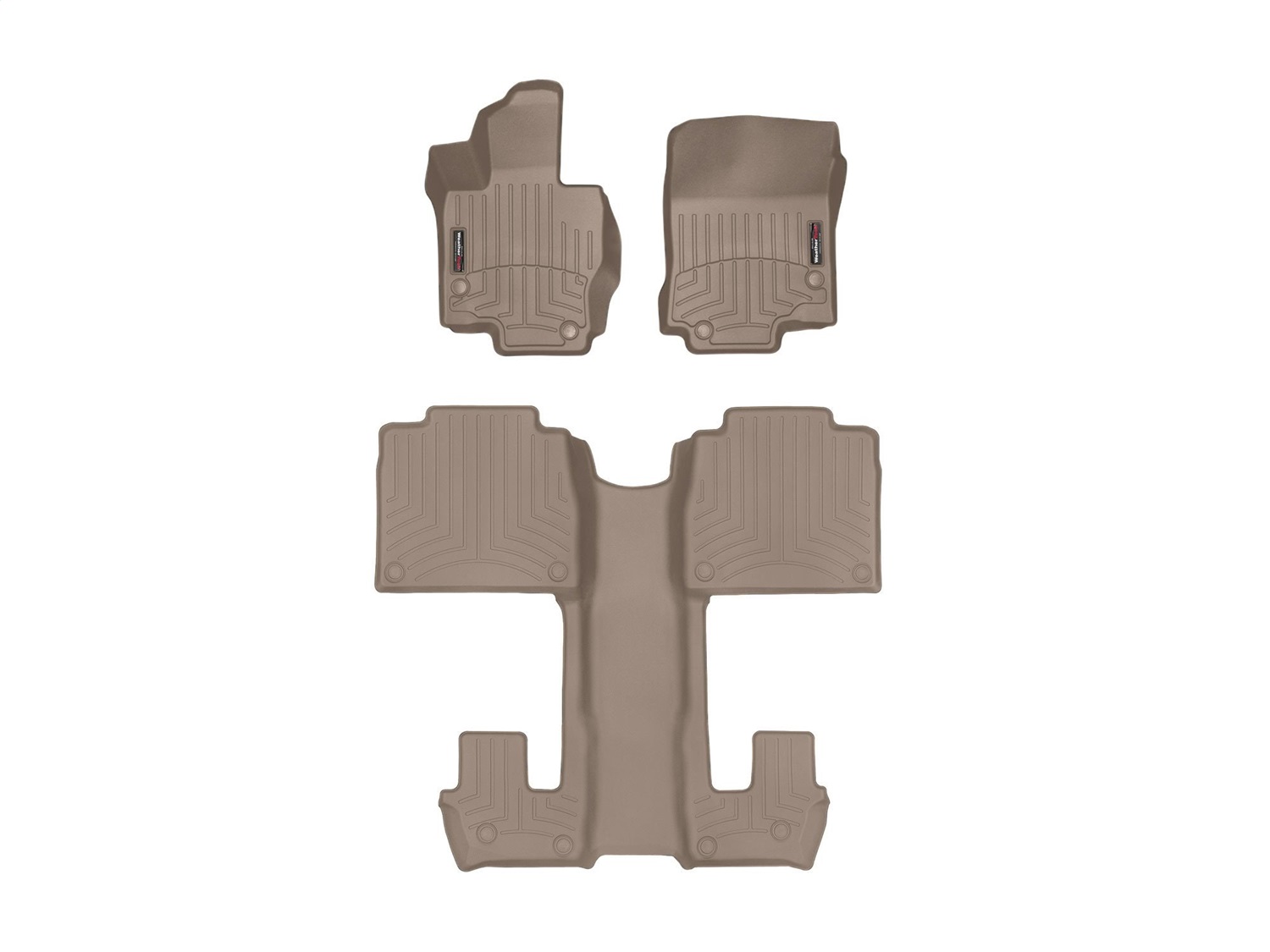 Weathertech - 4515331-4515952 - Front Rear and Third Row - Floor Mat Set