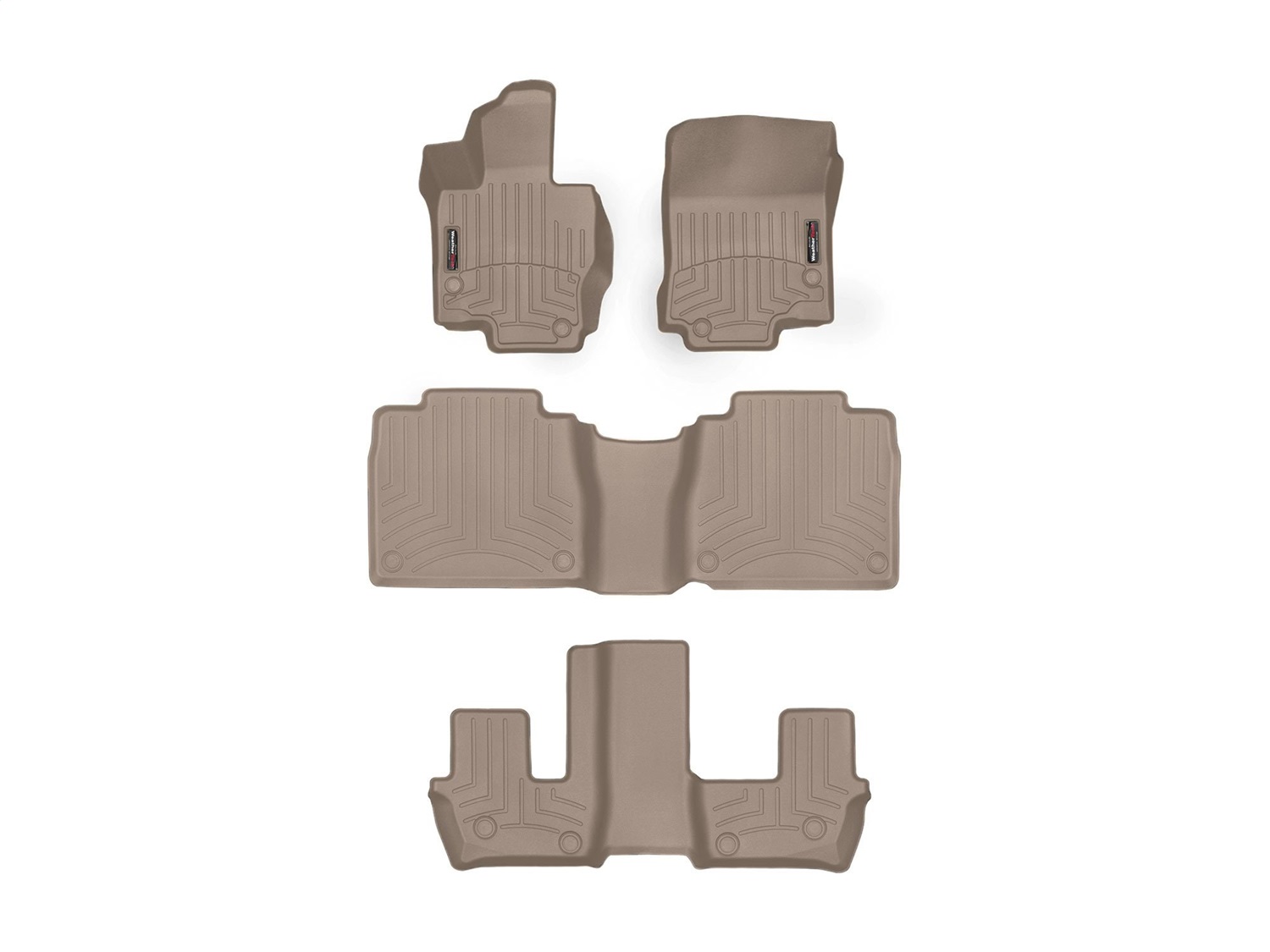 Weathertech - 4515331-451595-3-4 - Front Rear and Third Row - Floor Mat Set