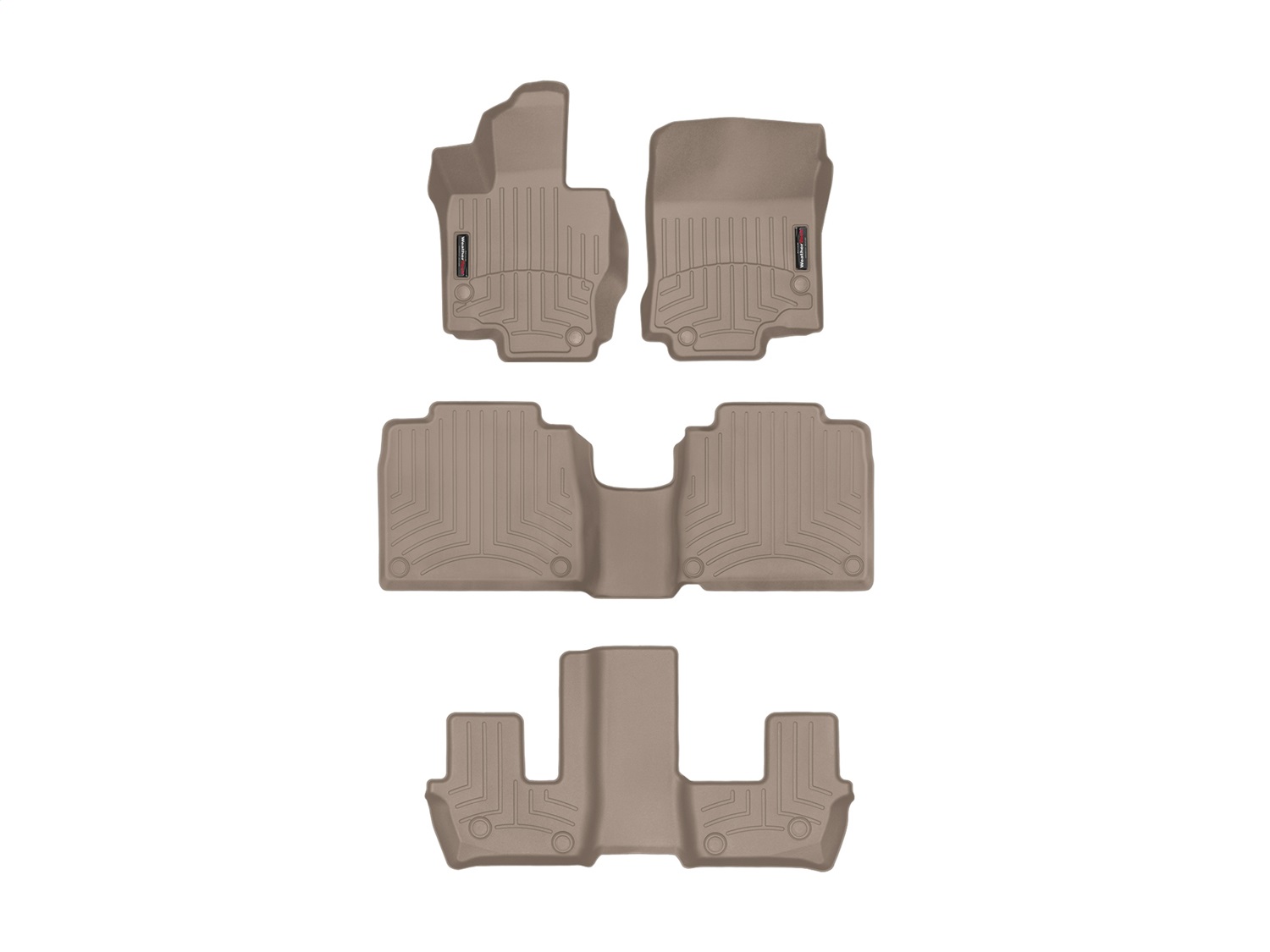 Weathertech - 4515331-451595-5-4 - Front Rear and Third Row - Floor Mat Set