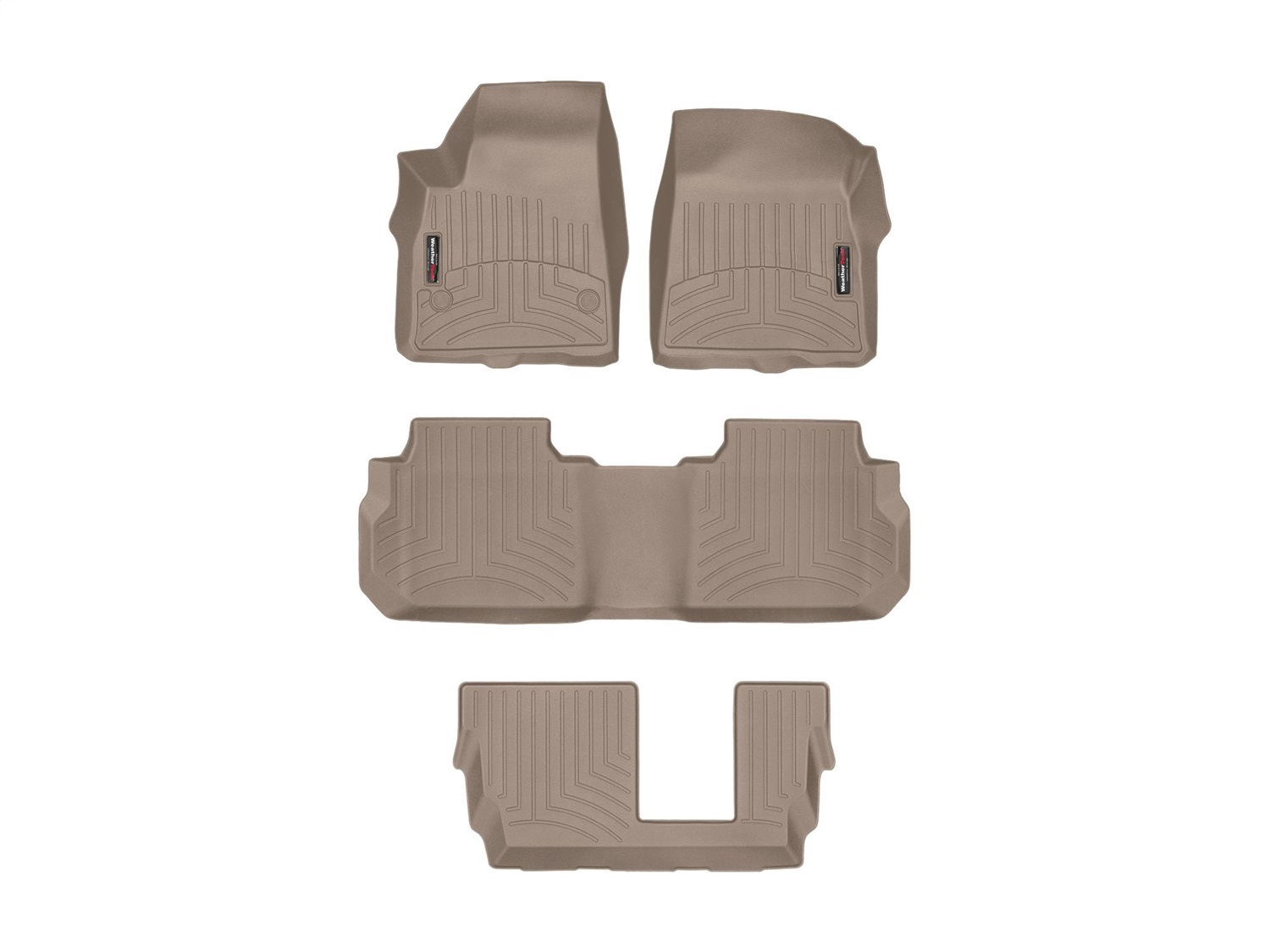 Weathertech - 4515741-451080-2-4 - Front Rear and Third Row - Floor Mat Set