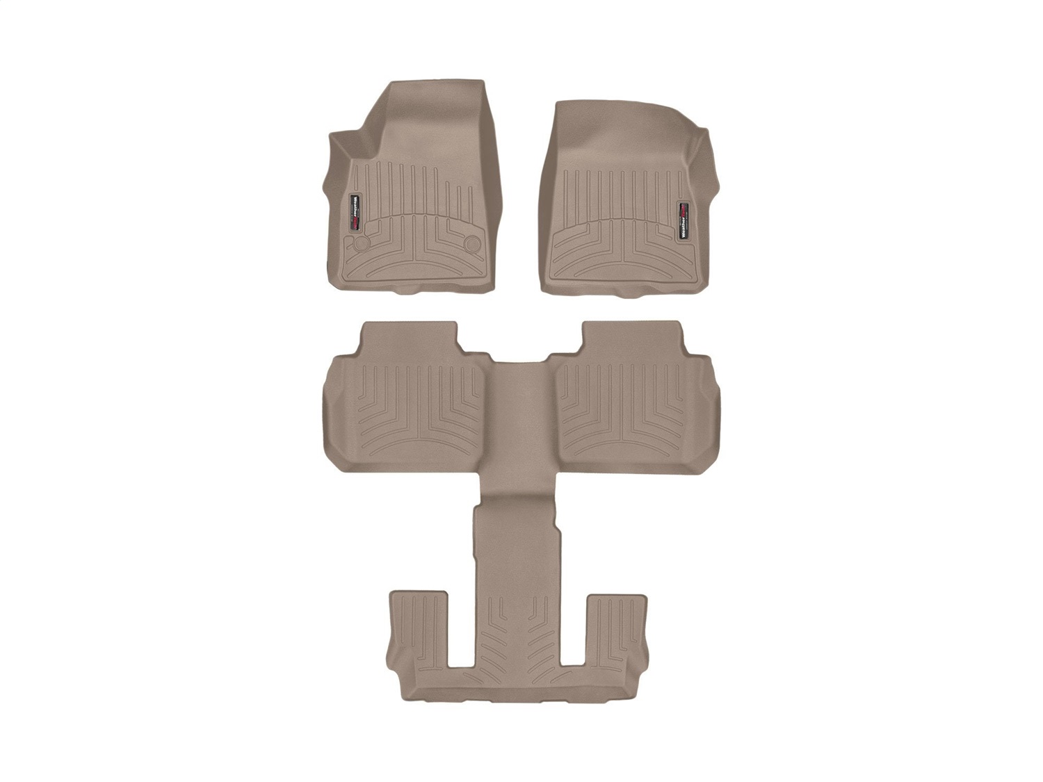 Weathertech - 4515741-4510803 - Front Rear and Third Row - Floor Mat Set