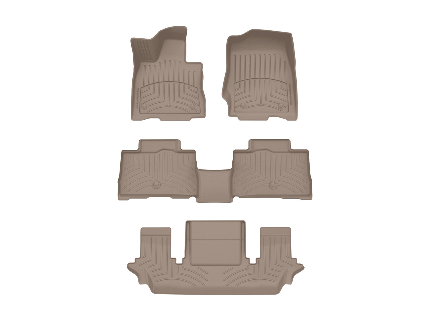 Weathertech - 451576-1-2-3IM - Front Rear and Third Row - Floor Mat Set