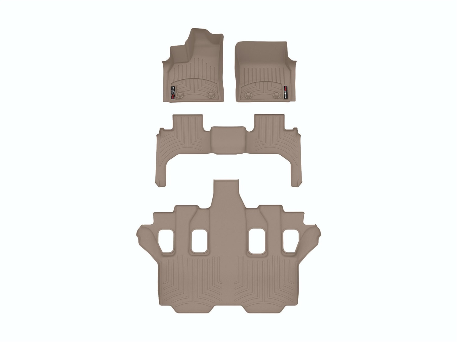 Weathertech - 451713-1-2-3 - Front Rear and Third Row - Floor Mat Set
