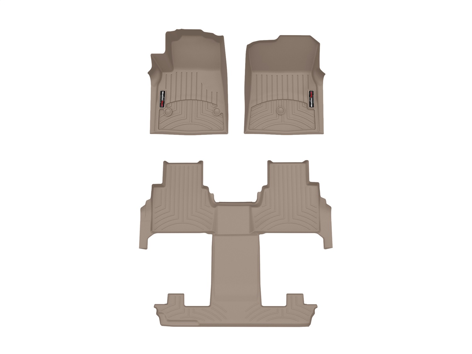 Weathertech - 451925-1-2 - Front Rear and Third Row - Floor Mat Set