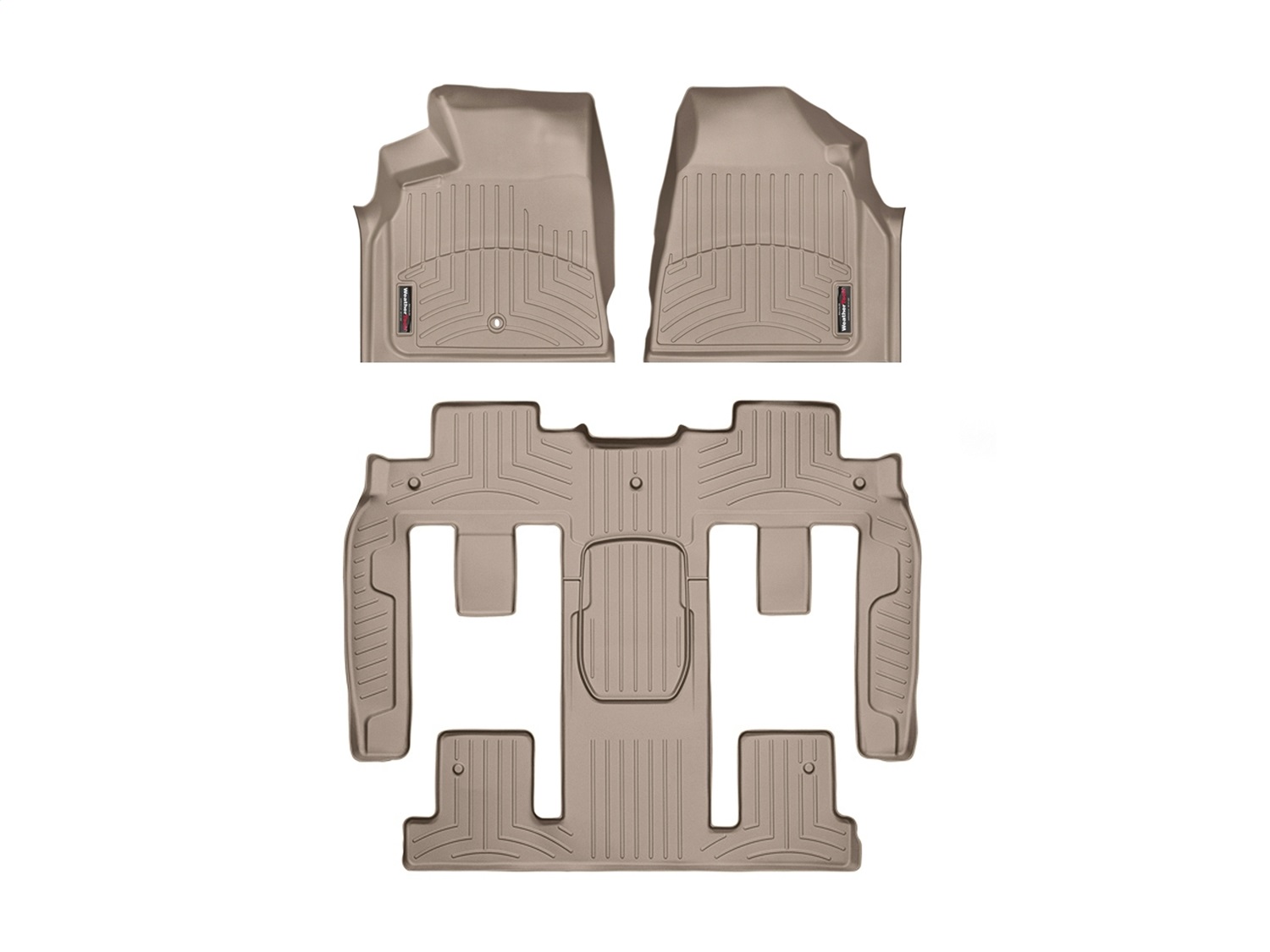 Weathertech - 452511-451114 - Front Rear and Third Row - Floor Mat Set