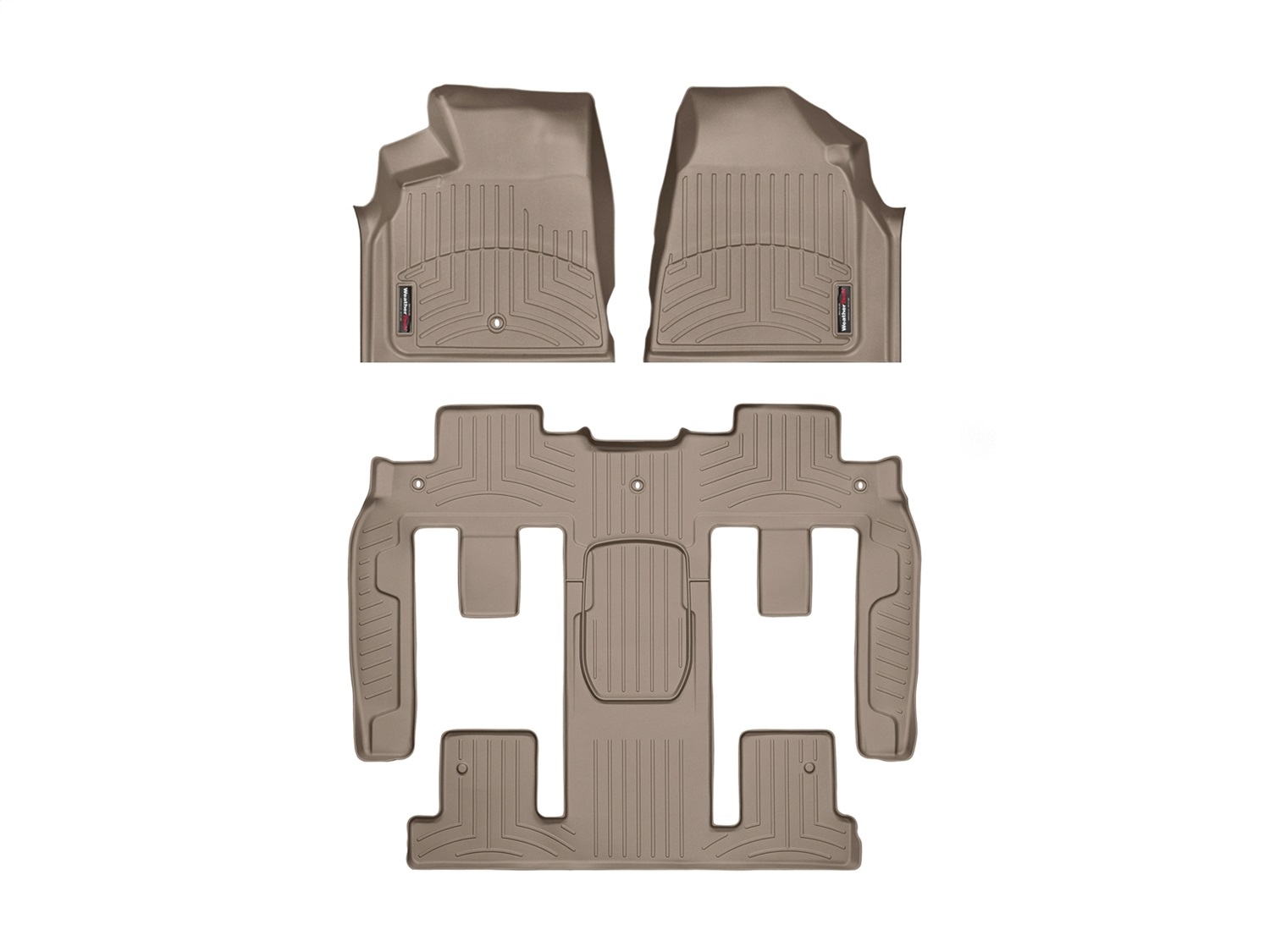 Weathertech - 452511-459423 - Front Rear and Third Row - Floor Mat Set