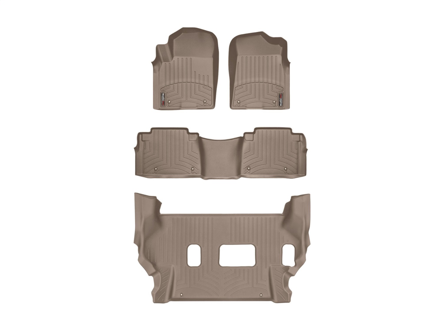 Weathertech - 45336-1-2-459562 - Front Rear and Third Row - Floor Mat Set