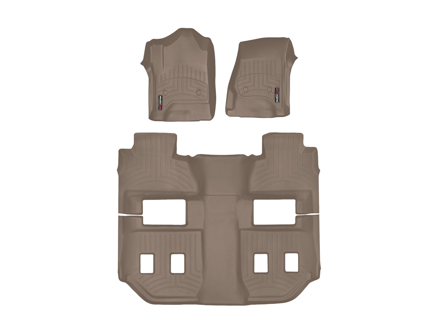 Weathertech - 45607-1-3 - Front Rear and Third Row - Floor Mat Set