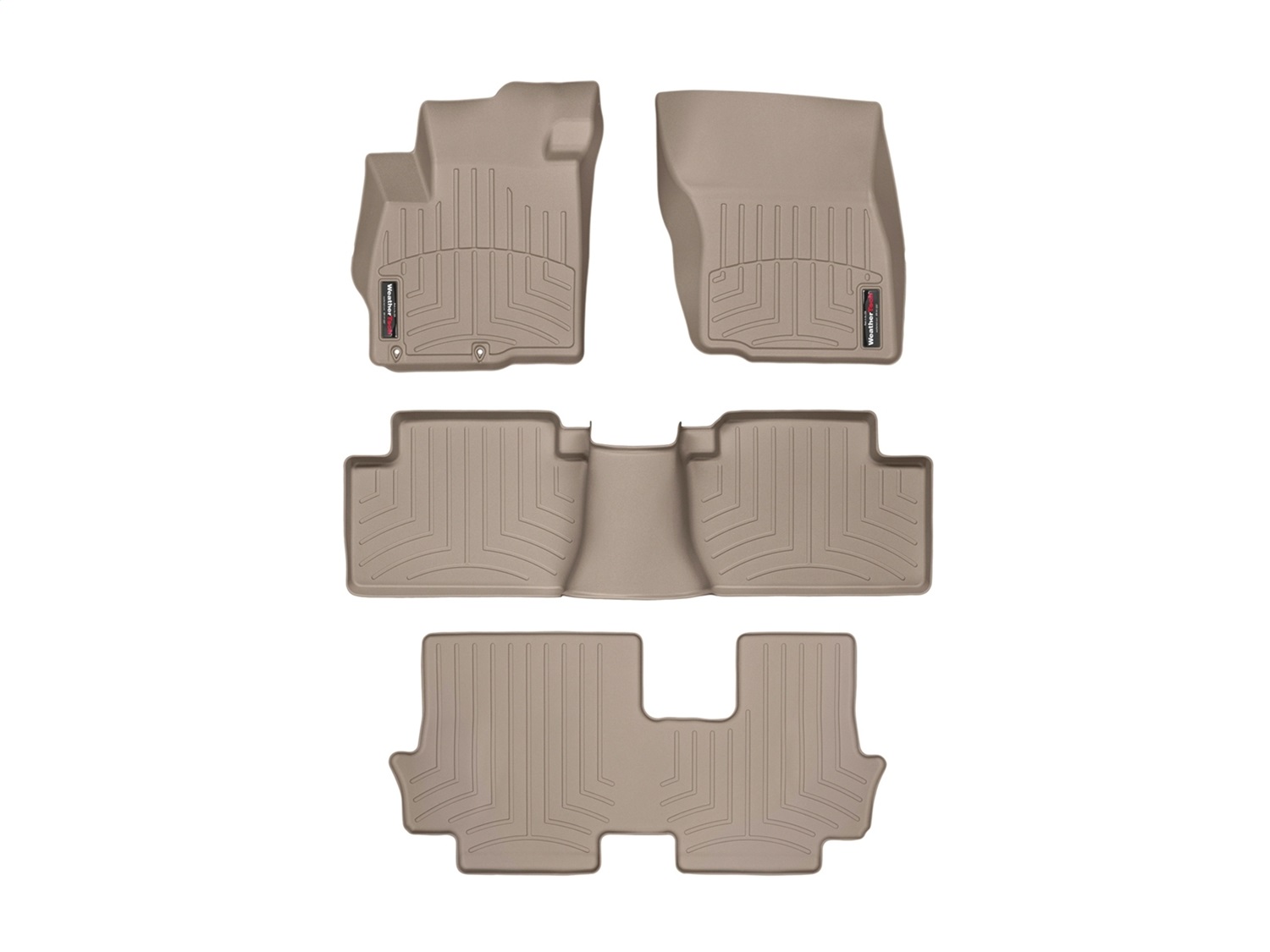 Weathertech - 456511-45162-2-4 - Front Rear and Third Row - Floor Mat Set