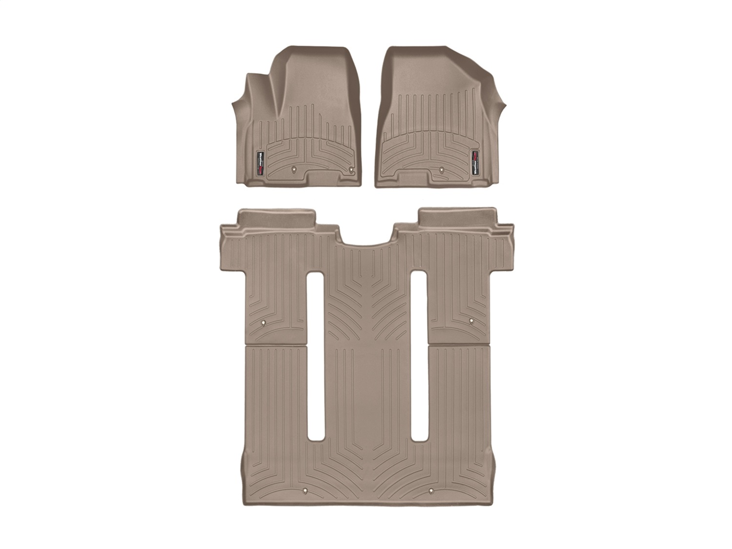 Weathertech - 45709-1-4 - Front Rear and Third Row - Floor Mat Set