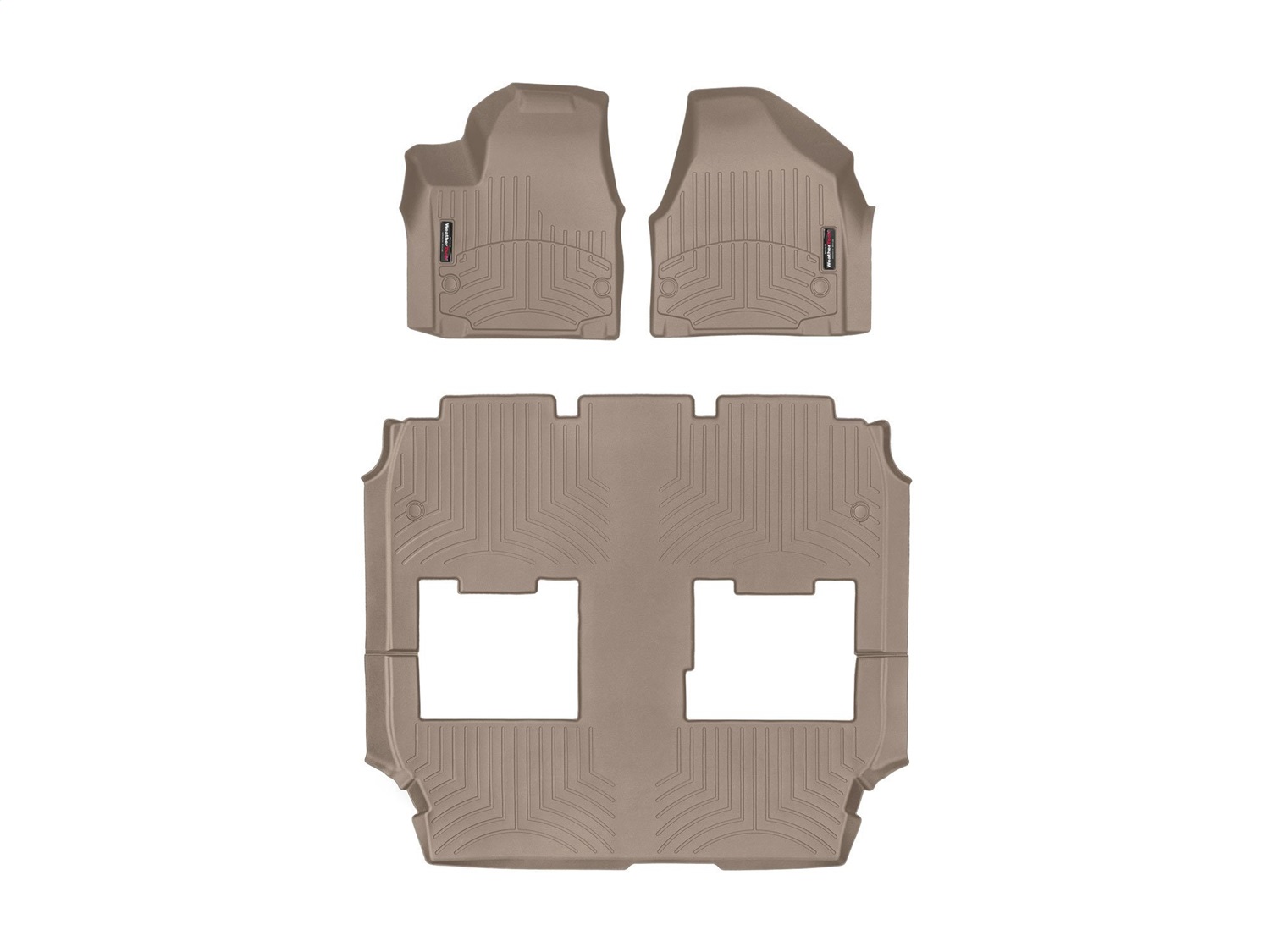 Weathertech - 45945-1-3 - Front Rear and Third Row - Floor Mat Set