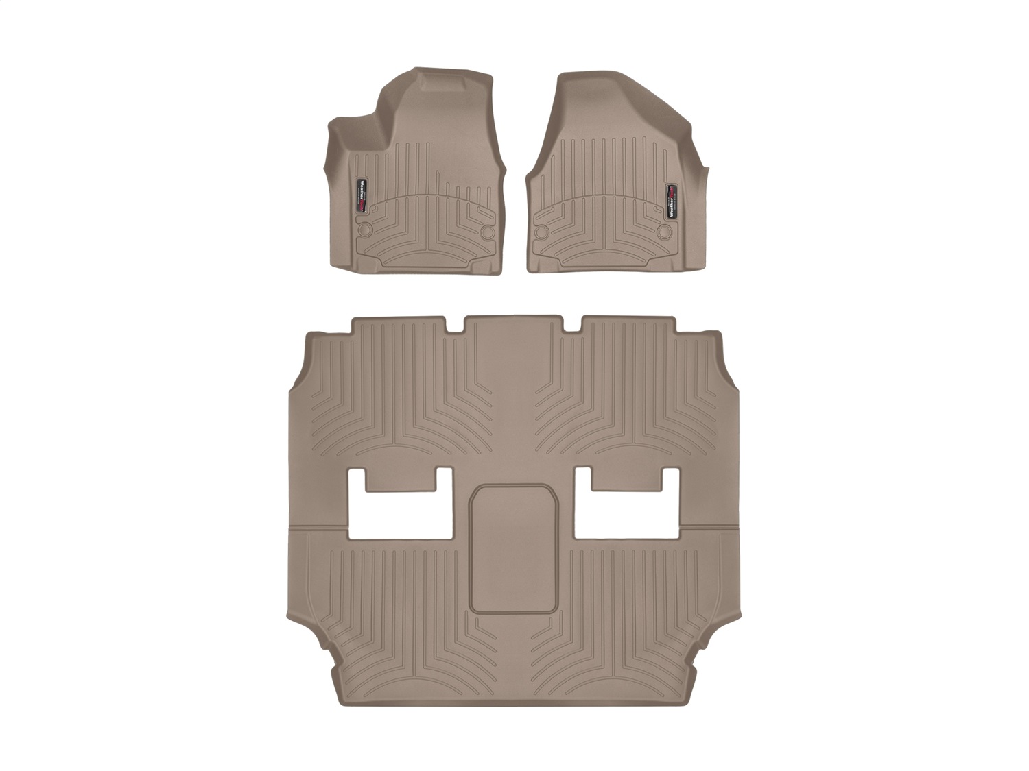 Weathertech - 45945-1-2 - Front Rear and Third Row - Floor Mat Set