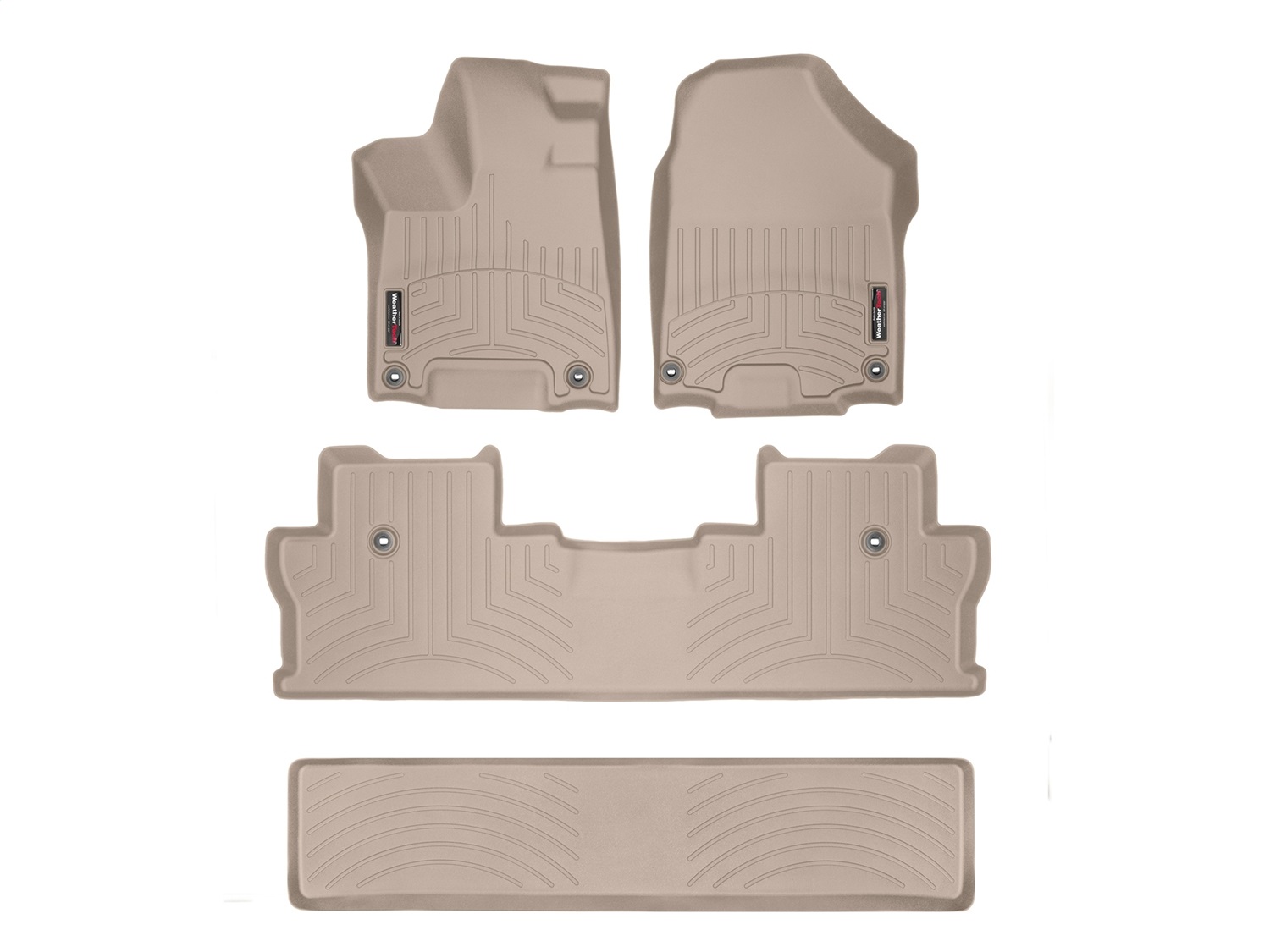 Weathertech - 45971-1-2-3 - Front Rear and Cargo Area - Floor Mat Set