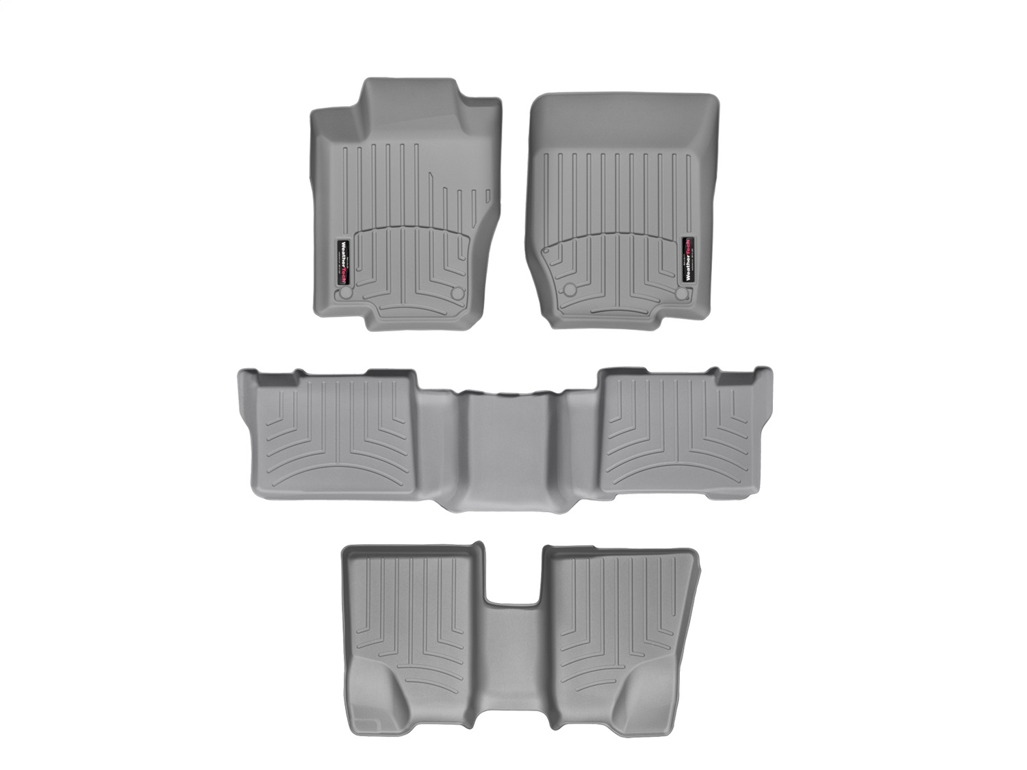 Weathertech - 46016-1-2-3 - Front Rear and Third Row - Floor Mat Set