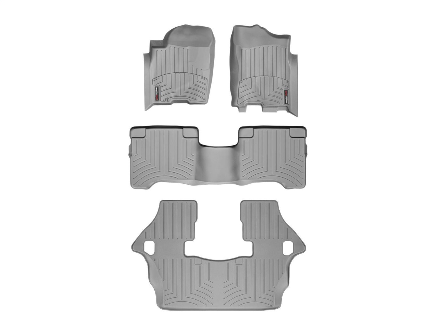 Weathertech - 46019-1-4-3 - Front Rear and Third Row - Floor Mat Set
