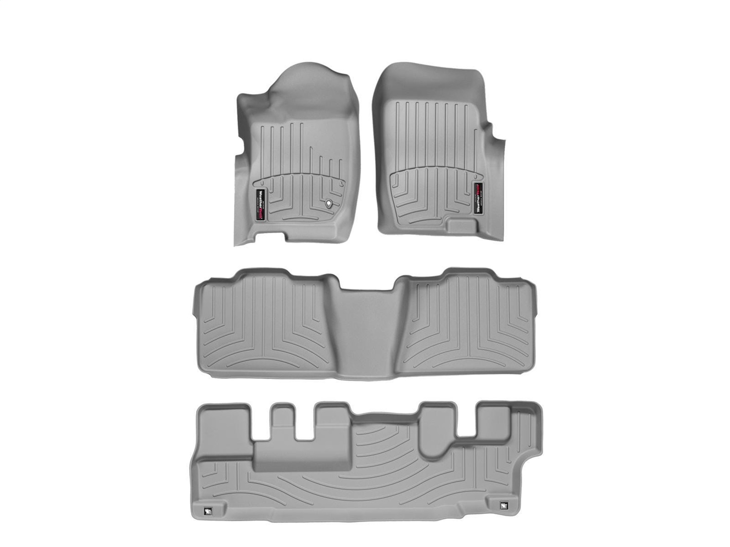 Weathertech - 46043-1-2-3 - Front Rear and Third Row - Floor Mat Set