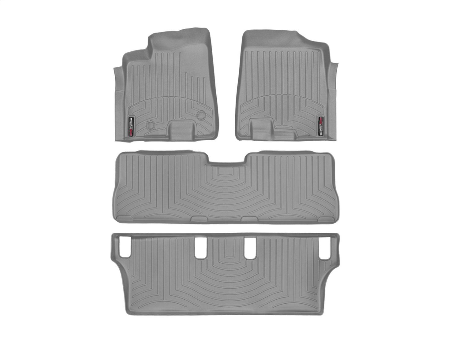Weathertech - 46091-1-2-3 - Front Rear and Third Row - Floor Mat Set