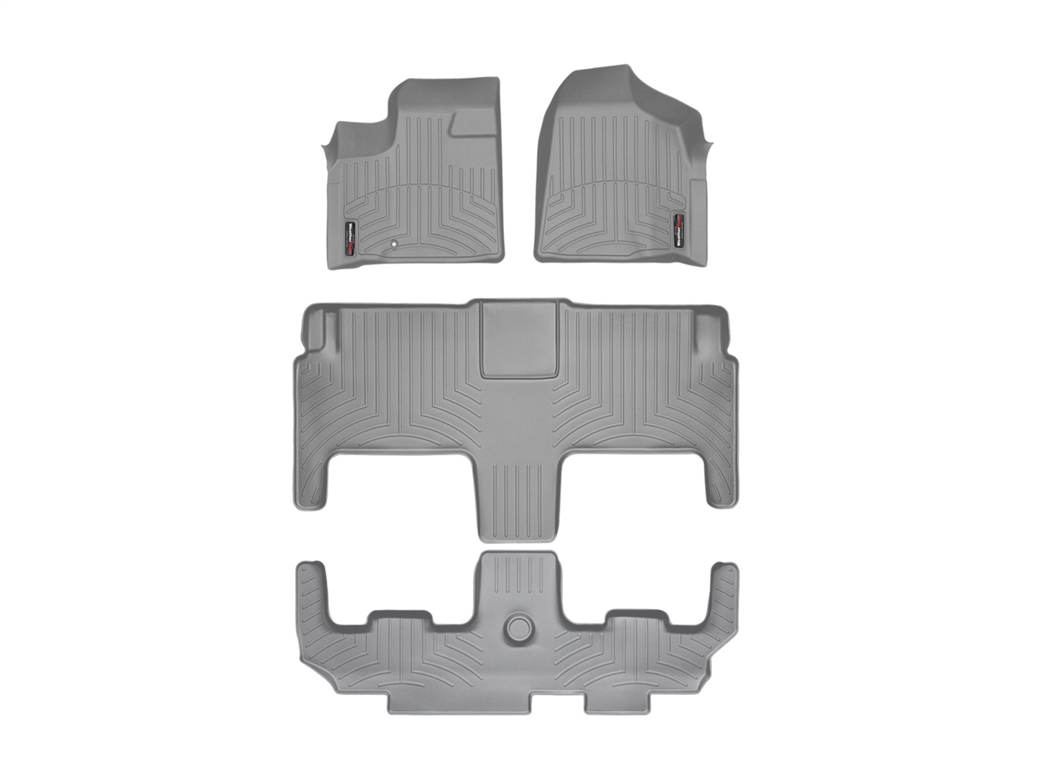 Weathertech - 46141-1-2-3 - Front Rear and Third Row - Floor Mat Set