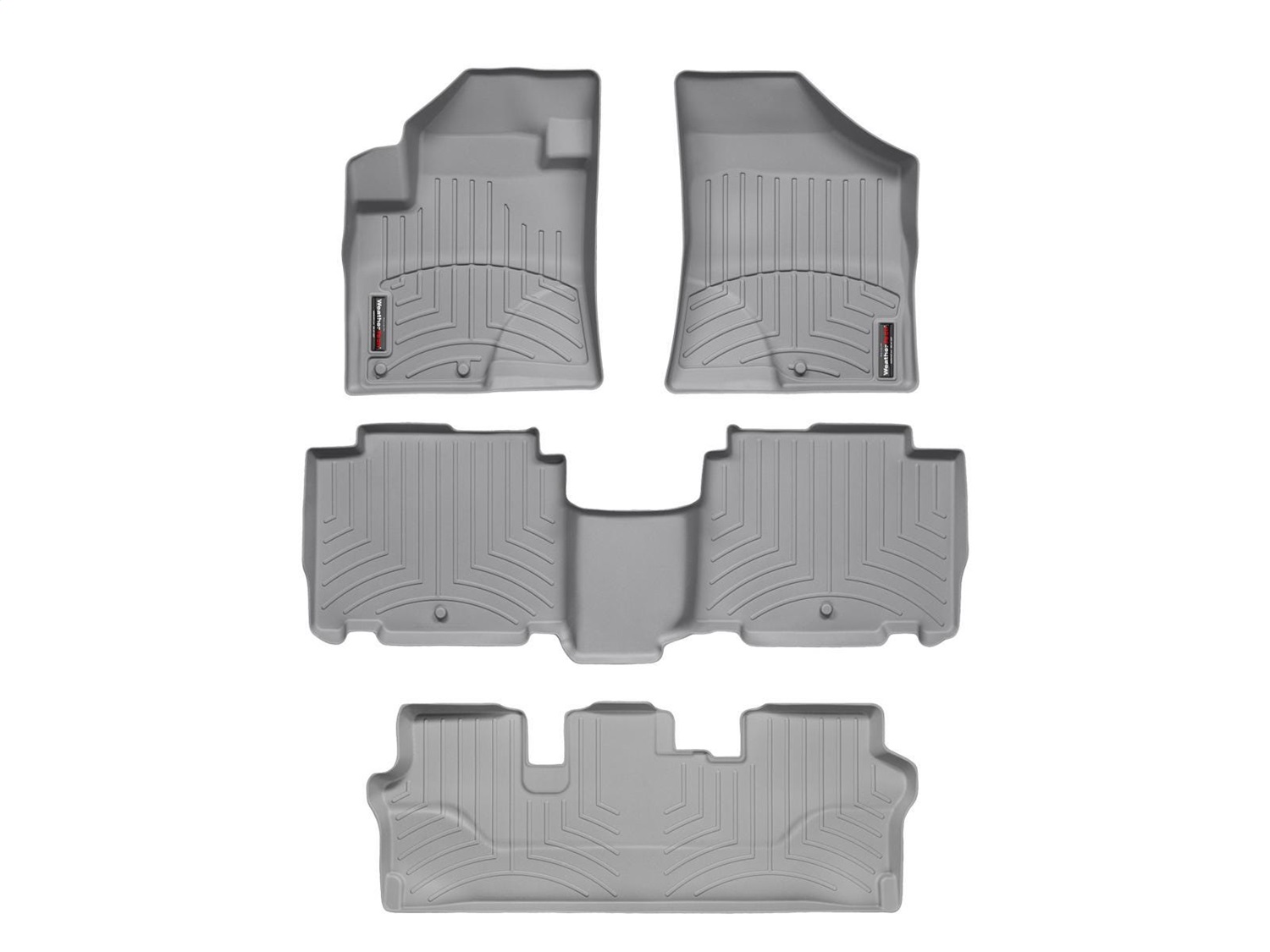 Weathertech - 46159-1-2-3 - Front Rear and Third Row - Floor Mat Set