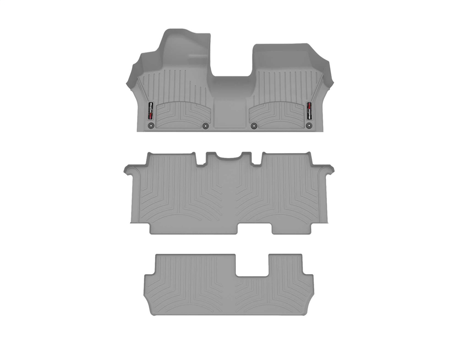 Weathertech - 461824-1-2-3 - Front Rear and Third Row - Floor Mat Set
