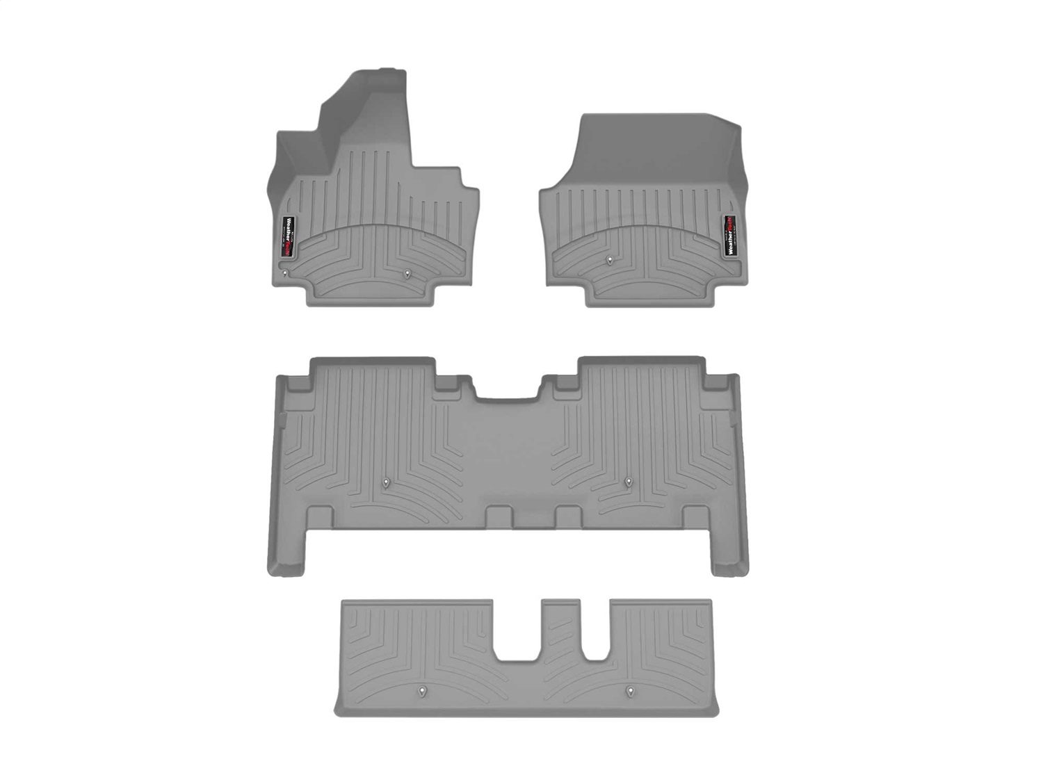 Weathertech - 461860-1-3-4 - Front Rear and Third Row - Floor Mat Set