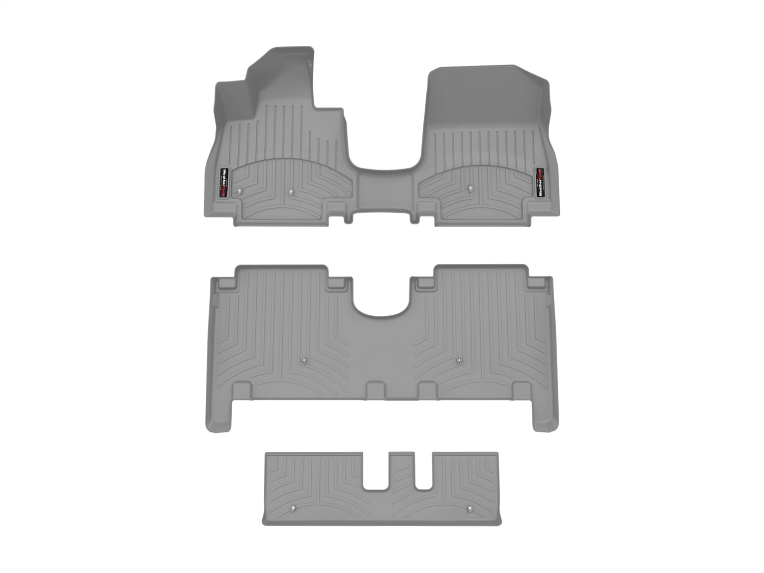 Weathertech - 461946-1-2-3 - Front Rear and Third Row - Floor Mat Set