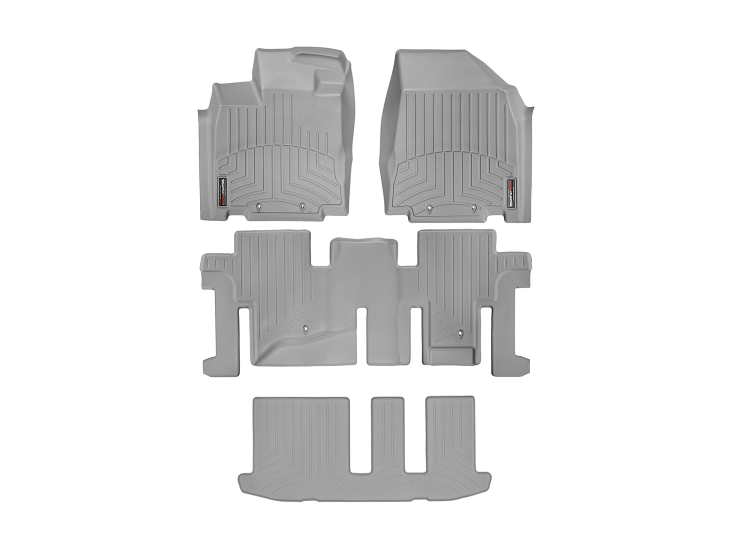 Weathertech - 46445-1-2-3 - Front Rear and Third Row - Floor Mat Set