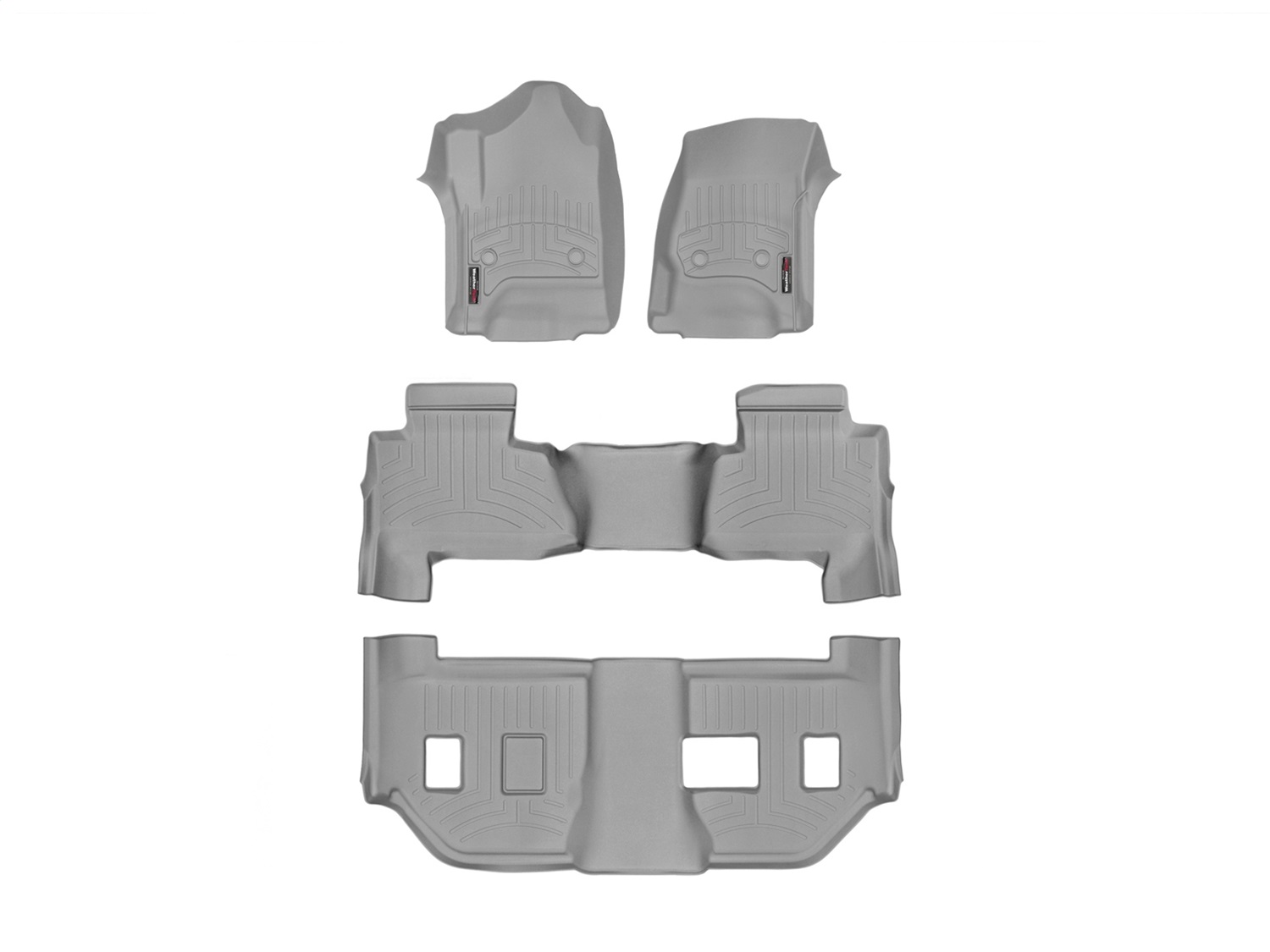 Weathertech - 46607-1-8-9 - Front Rear and Third Row - Floor Mat Set