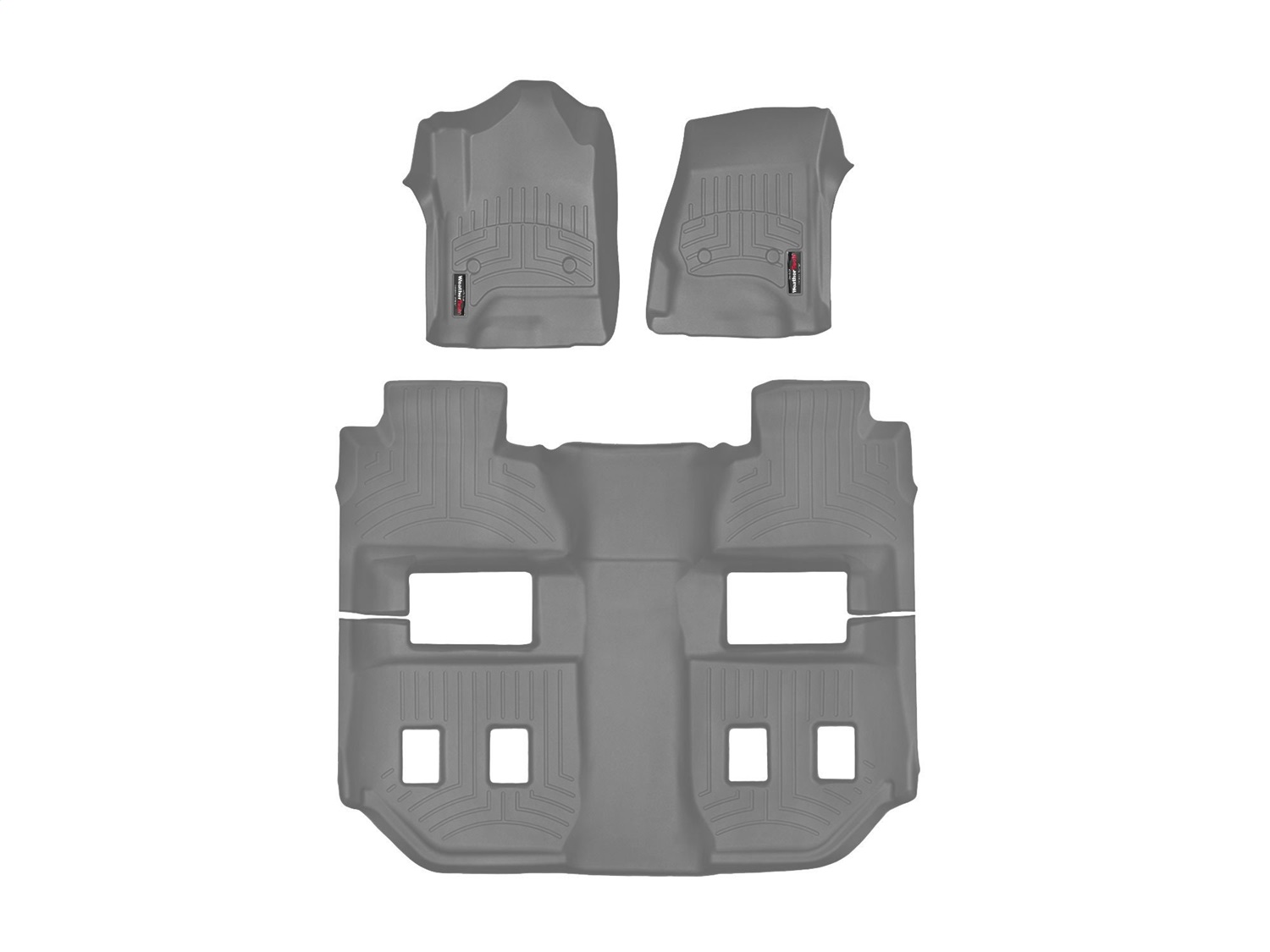 Weathertech - 46607-1-3 - Front Rear and Third Row - Floor Mat Set