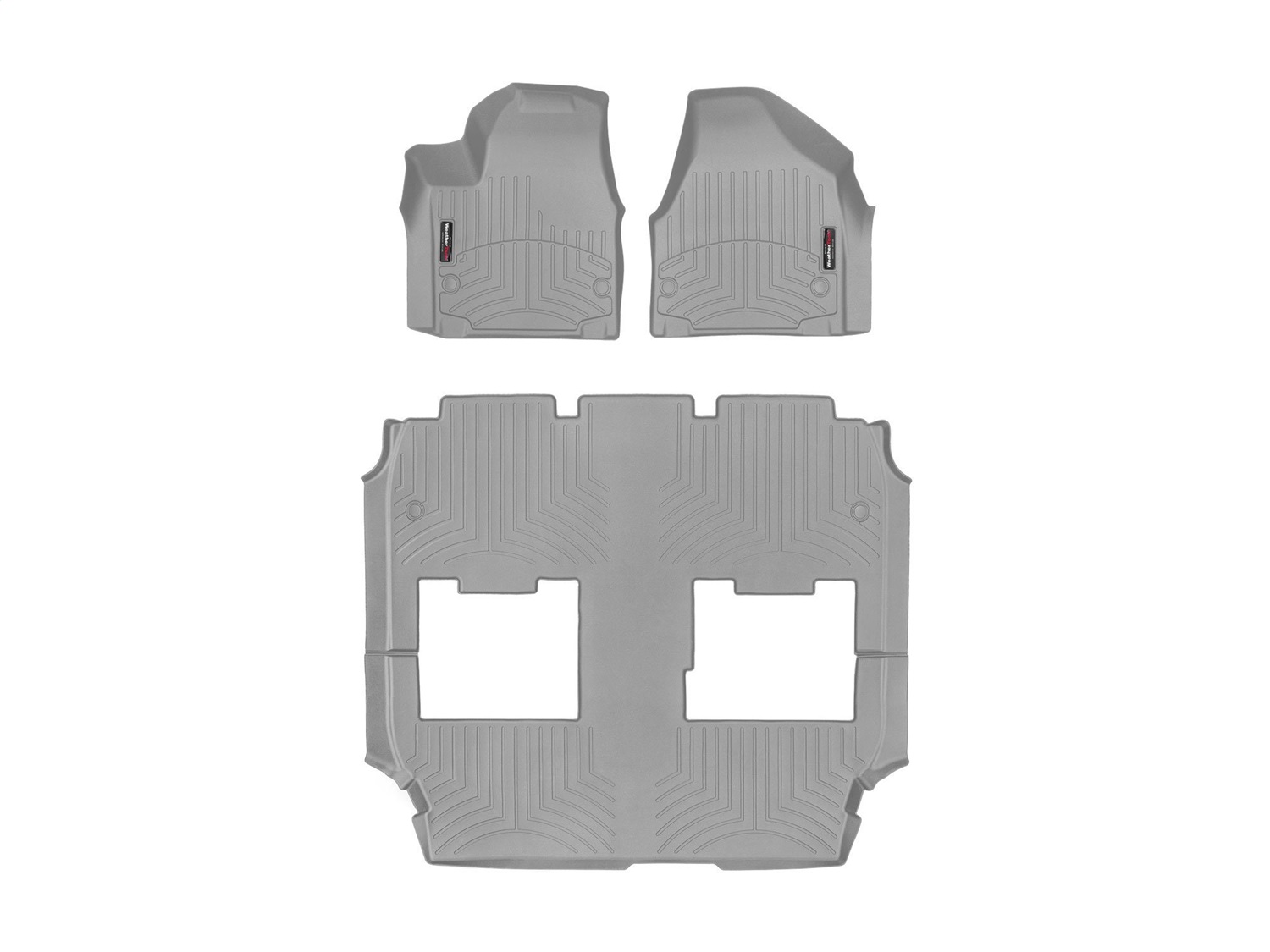 Weathertech - 46945-1-3 - Front Rear and Third Row - Floor Mat Set