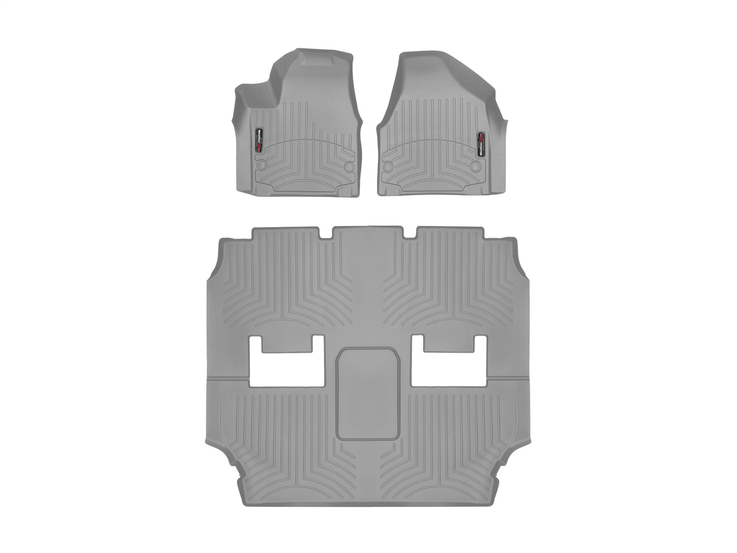Weathertech - 46945-1-2 - Front Rear and Third Row - Floor Mat Set