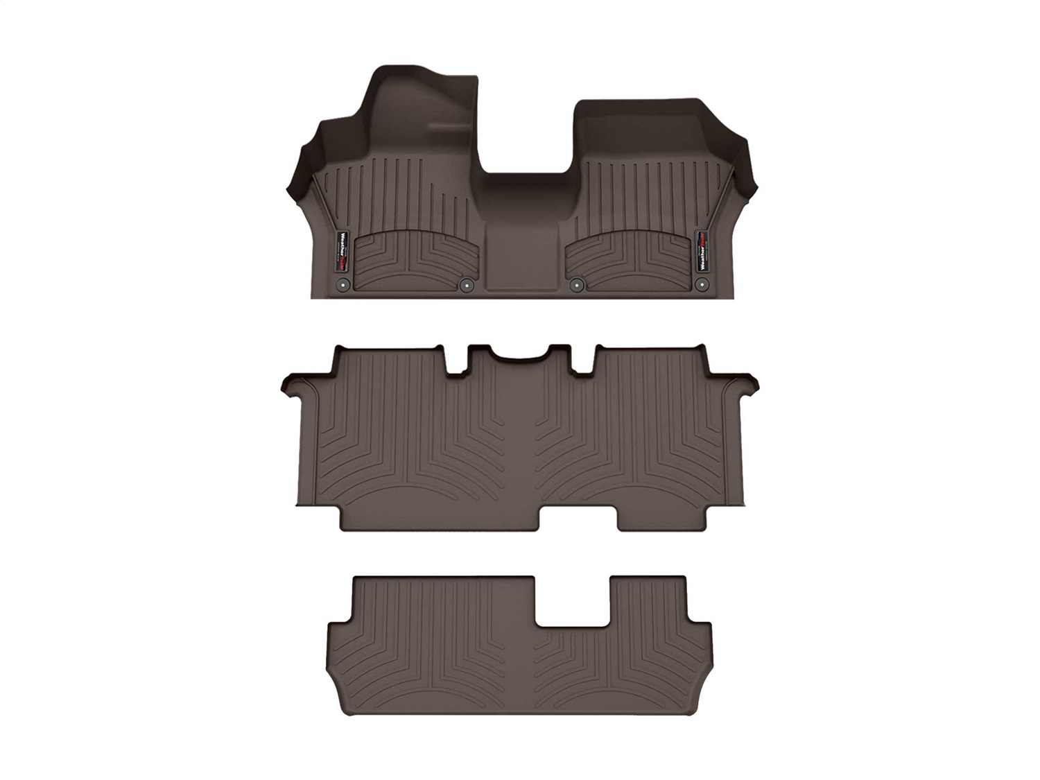Weathertech - 471824-1-2-3 - Front Rear and Third Row - Floor Mat Set